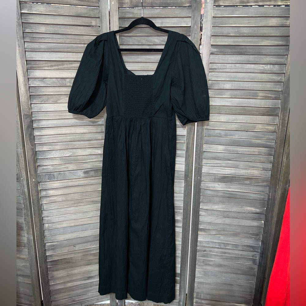 a new day NWT Black Puff Sleeve Dress size Medium Day to Evening ♣️🖤 - Picture 6 of 10